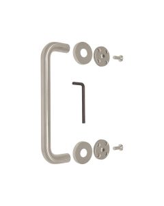 Pull Handle with Roses - 19mm diameter, 225mm centres