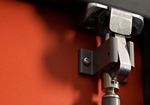 Exidor 294a fixture on powder coated fire door