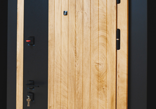 Wooden panelled door