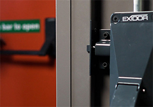 Exidor with powder coated fire door
