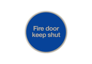 Fire Door Keep Shut sign